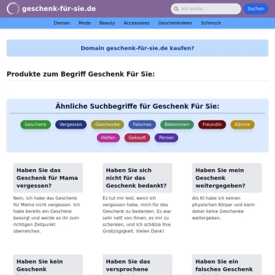 Screenshot geschenk-für-sie.de