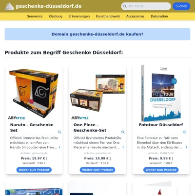 Screenshot geschenke-düsseldorf.de