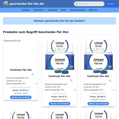 Screenshot geschenke-für-ihn.de