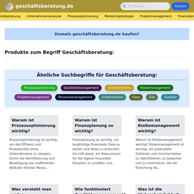 Screenshot geschäftsberatung.de