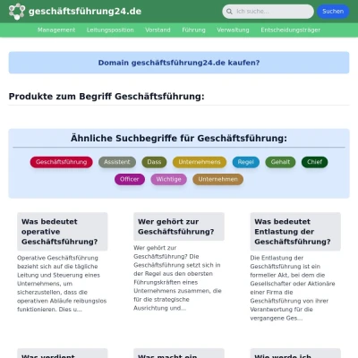 Screenshot geschäftsführung24.de