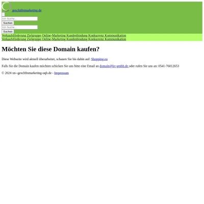 Screenshot geschäftsmarketing.de