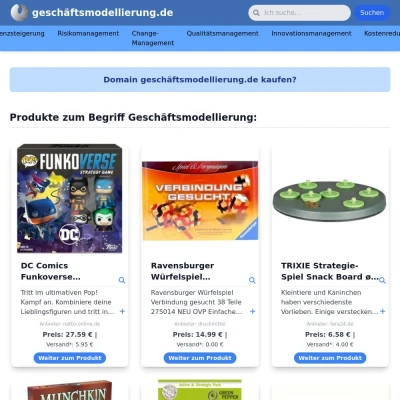 Screenshot geschäftsmodellierung.de