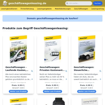 Screenshot geschäftswagenleasing.de