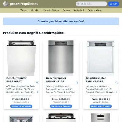 Screenshot geschirrspüler.eu