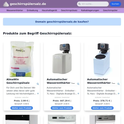 Screenshot geschirrspülersalz.de