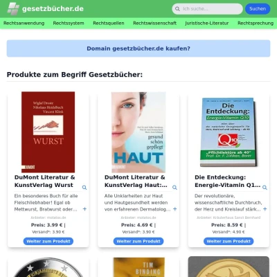 Screenshot gesetzbücher.de