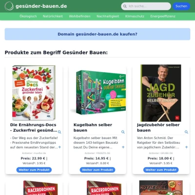 Screenshot gesünder-bauen.de