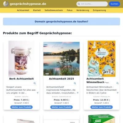 Screenshot gesprächshypnose.de