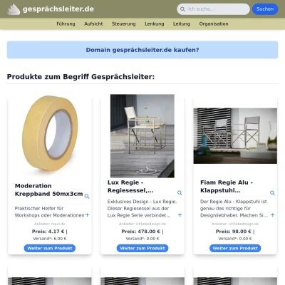 Screenshot gesprächsleiter.de
