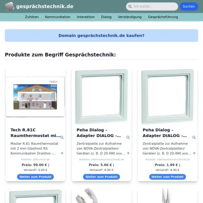 Screenshot gesprächstechnik.de