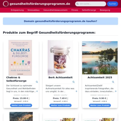 Screenshot gesundheitsförderungsprogramm.de