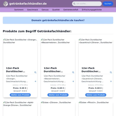 Screenshot getränkefachhändler.de