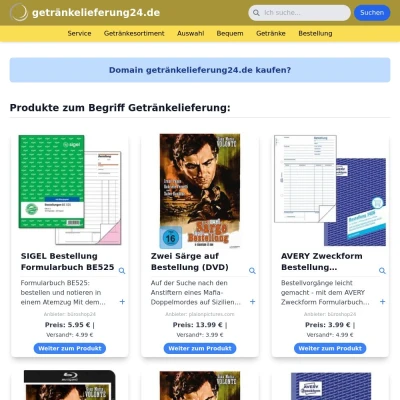 Screenshot getränkelieferung24.de