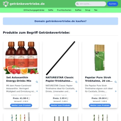 Screenshot getränkevertriebe.de