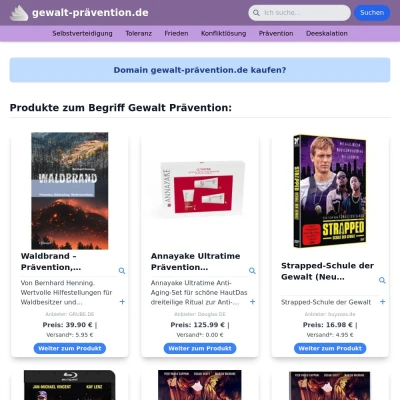 Screenshot gewalt-prävention.de