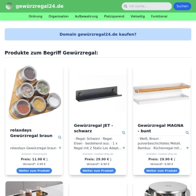 Screenshot gewürzregal24.de