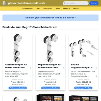 Screenshot glasschiebetüren-online.de