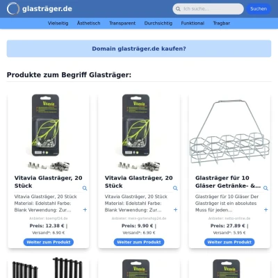 Screenshot glasträger.de