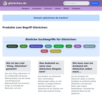 Screenshot glöckchen.de