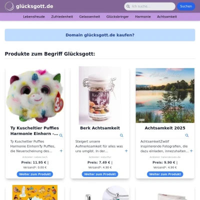 Screenshot glücksgott.de