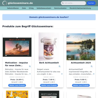 Screenshot glücksseminare.de