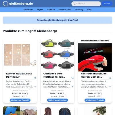 Screenshot gleißenberg.de