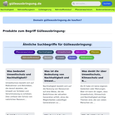 Screenshot gülleausbringung.de