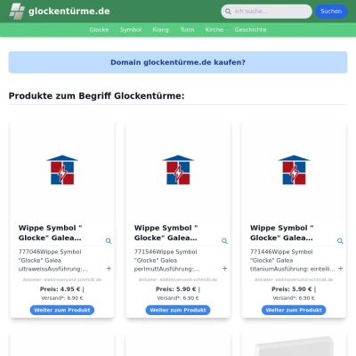 Screenshot glockentürme.de