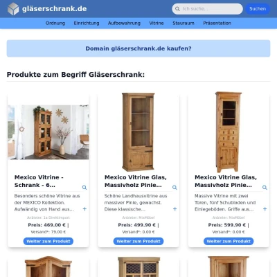 Screenshot gläserschrank.de