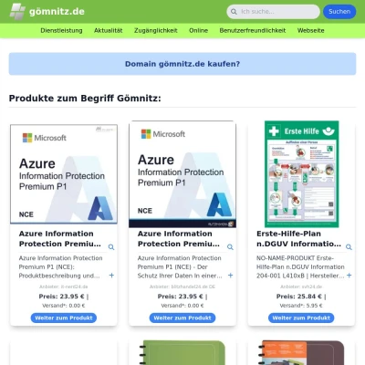 Screenshot gömnitz.de