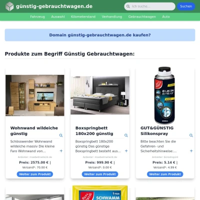 Screenshot günstig-gebrauchtwagen.de