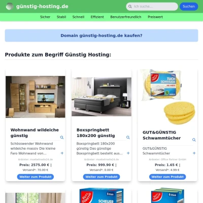 Screenshot günstig-hosting.de