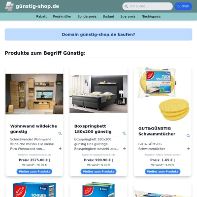 Screenshot günstig-shop.de