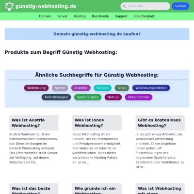 Screenshot günstig-webhosting.de