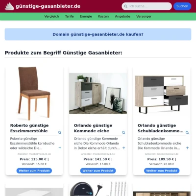 Screenshot günstige-gasanbieter.de