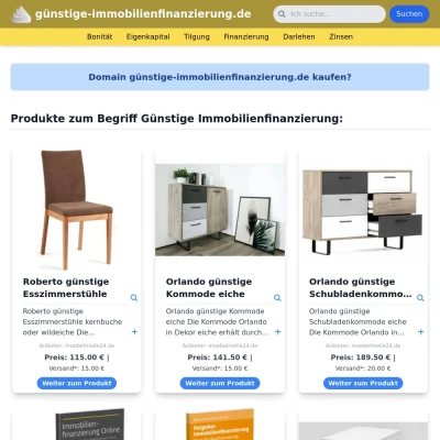 Screenshot günstige-immobilienfinanzierung.de