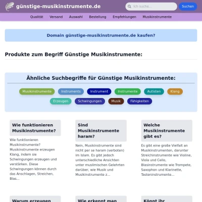 Screenshot günstige-musikinstrumente.de
