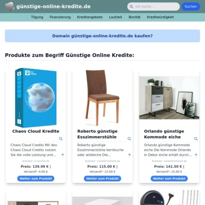 Screenshot günstige-online-kredite.de