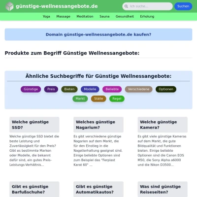 Screenshot günstige-wellnessangebote.de