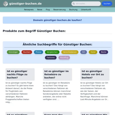 Screenshot günstiger-buchen.de