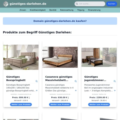 Screenshot günstiges-darlehen.de