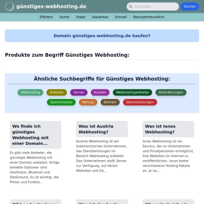 Screenshot günstiges-webhosting.de