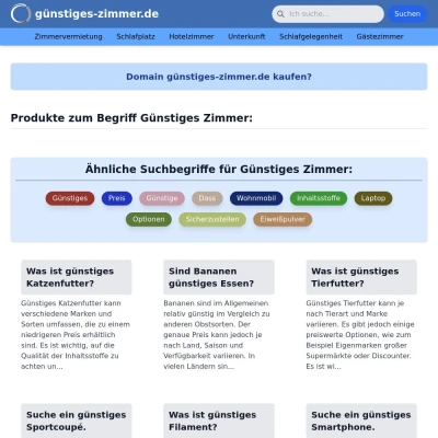 Screenshot günstiges-zimmer.de