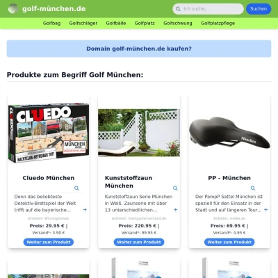 Screenshot golf-münchen.de