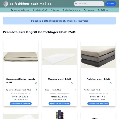 Screenshot golfschläger-nach-maß.de