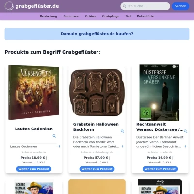 Screenshot grabgeflüster.de