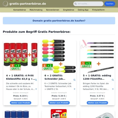 Screenshot gratis-partnerbörse.de