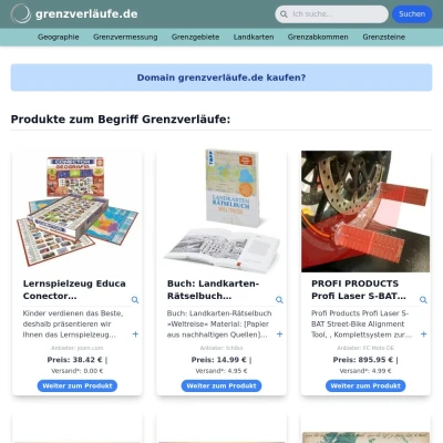 Screenshot grenzverläufe.de