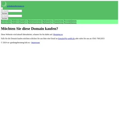 Screenshot gründungsberatung.eu